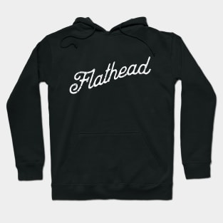 Flathead Hot Rod white print Hoodie